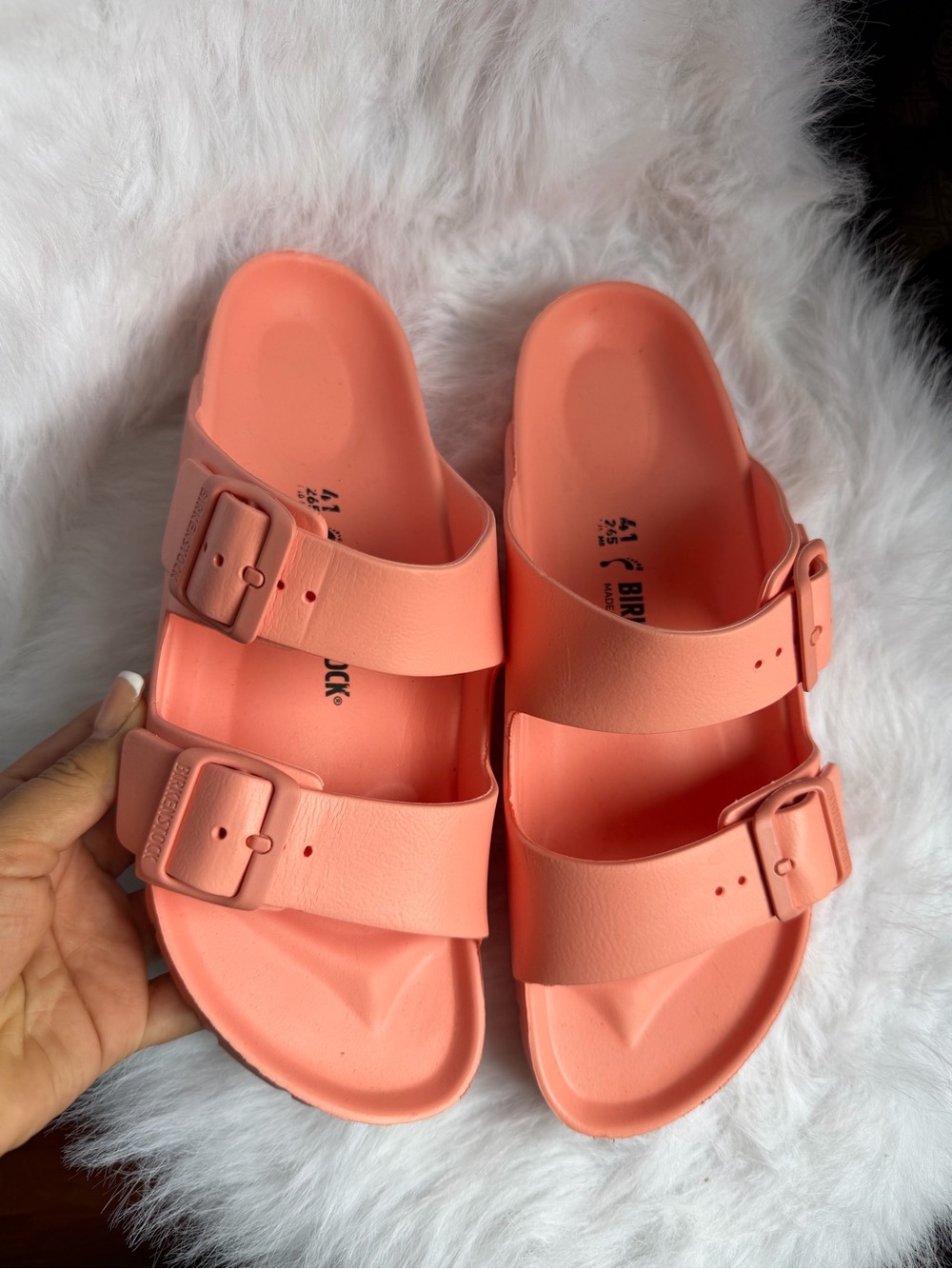 Birkenstock Arizona EVA Slides in Coral size 41 women’s